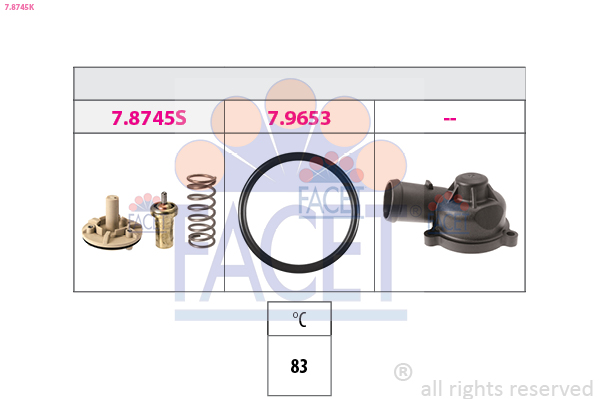 FACET 7.8745K ثرموستات، المبرد