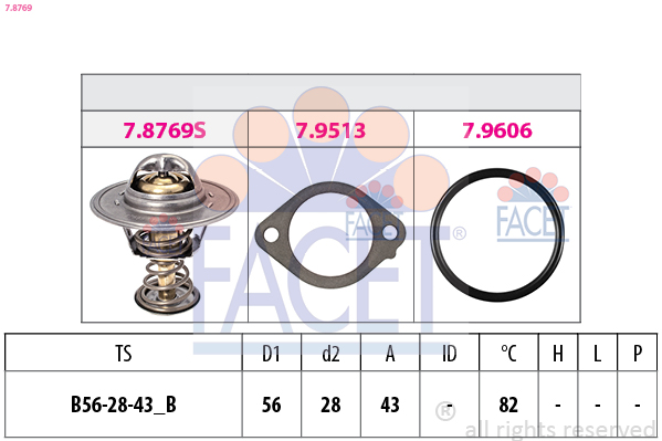 FACET 7.8769 Thermostat,...