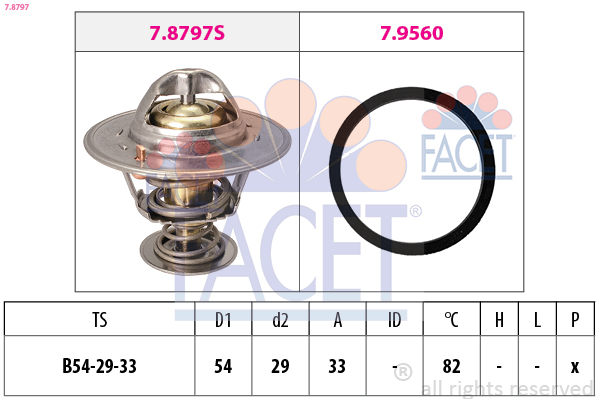 FACET 7.8797 Thermostat d'eau