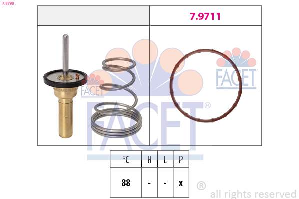 FACET 7.8798 ثرموستات، المبرد