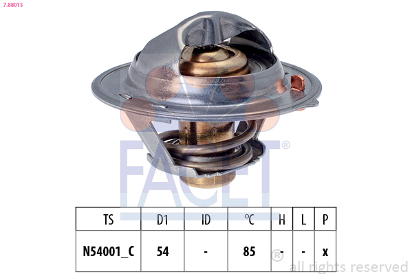 FACET 7.8801S Thermostat,...