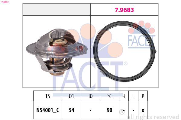 FACET 7.8802 Thermostat,...