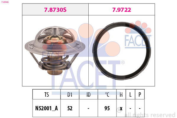 FACET 7.8946 ثرموستات، المبرد