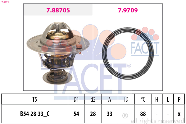 FACET 7.8971 Thermostat,...