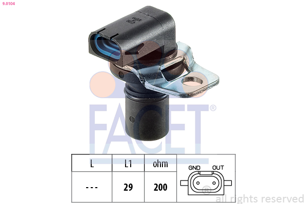 FACET 9.0104 Turtallsensor,...