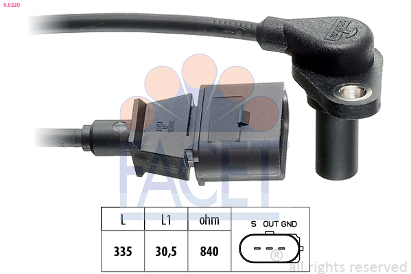 FACET 9.0220 RPM Sensor,...