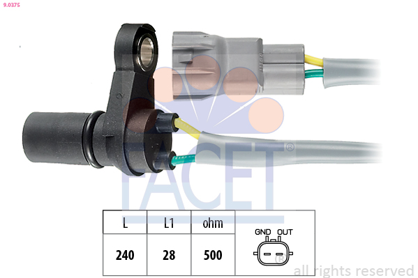 FACET 9.0375 حساس سرعة...