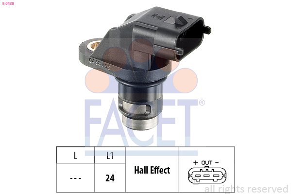 FACET 9.0438 Sensor, rotações