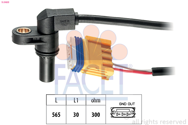 FACET 9.0469 RPM Sensor,...