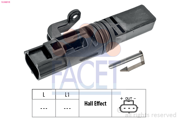 FACET 9.0481K Sensor, rotações