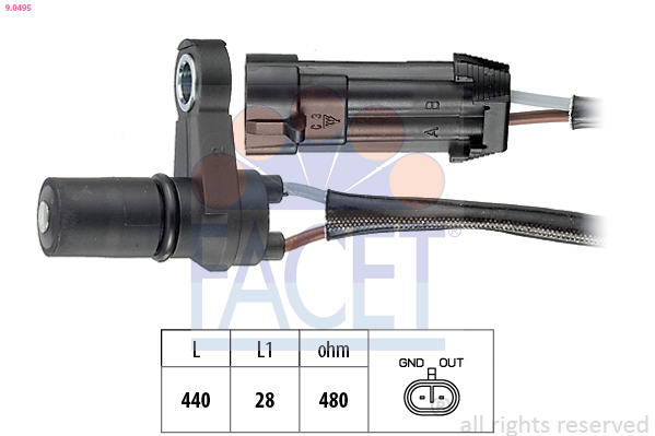 FACET 9.0495 Sensor de...