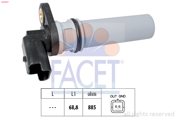 FACET 9.0537 Sensor, Drehzahl