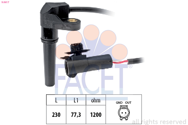 FACET 9.0617 RPM Sensor,...