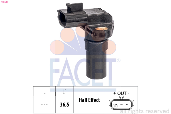 FACET 9.0649 Sensor, rotações