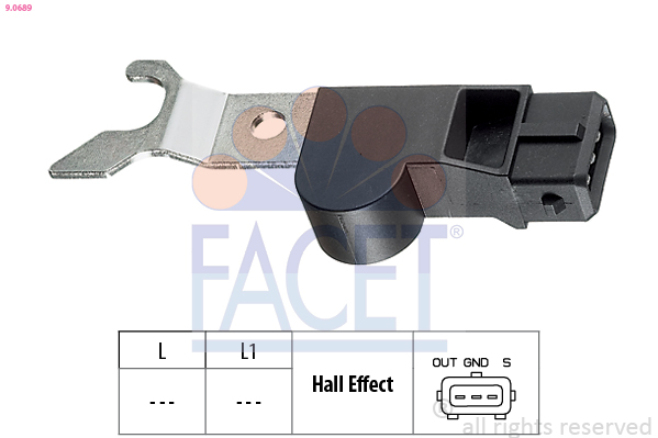 FACET 9.0689 Made in Italy - OE Equivalent Sensor, engine speed for CHEVROLET DAEWOO OPEL VAUXHALL