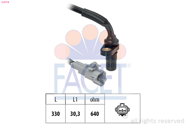 FACET 9.0719 Sensor, Drehzahl