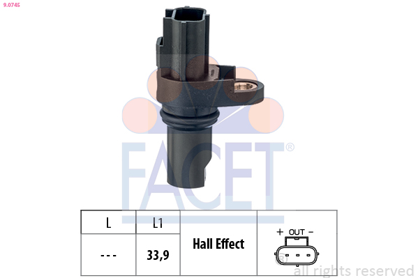 FACET 9.0745 Sensor, RPM