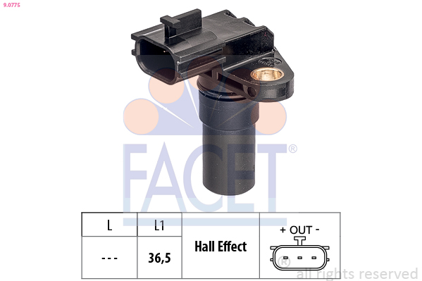 FACET 9.0775 Sensor, RPM