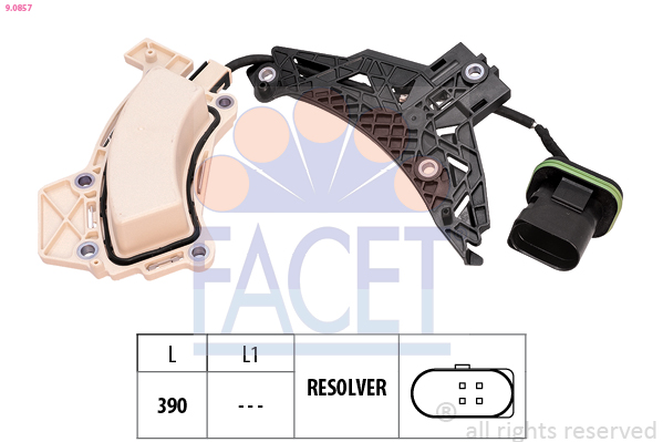 FACET 9.0857 Made in Italy - OE Equivalent Snímač, neutrálna poloha (elektromotor)