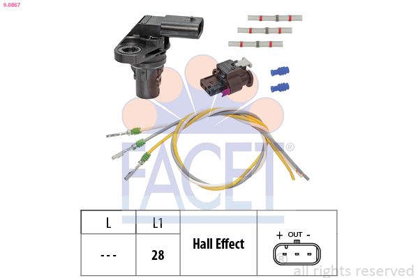 FACET 9.0867 Snímač polohy vačkového hriadeľa