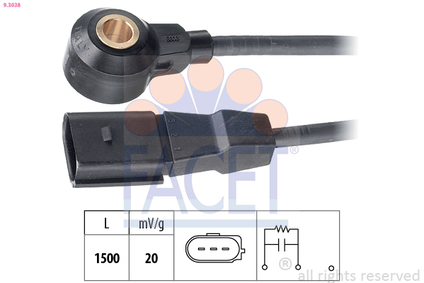 FACET 9.3038 Knock Sensor