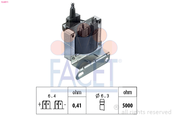 FACET 9.6011 Tändspole