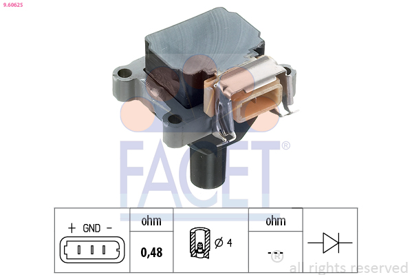 FACET 9.6062S Zündspule