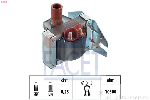 FACET 9.6079 Bobine d'allumage