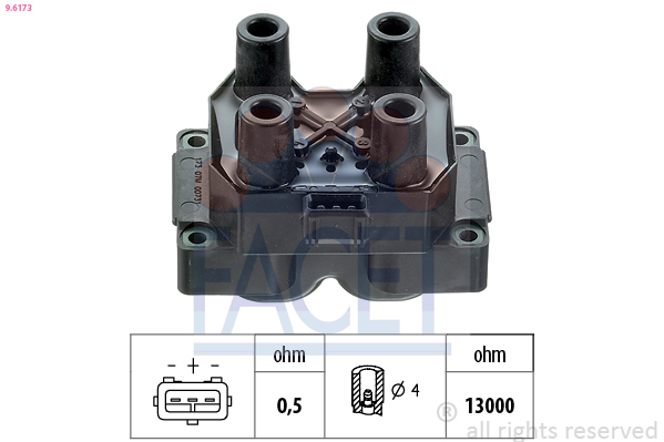 FACET 9.6173 Bobine d'allumage