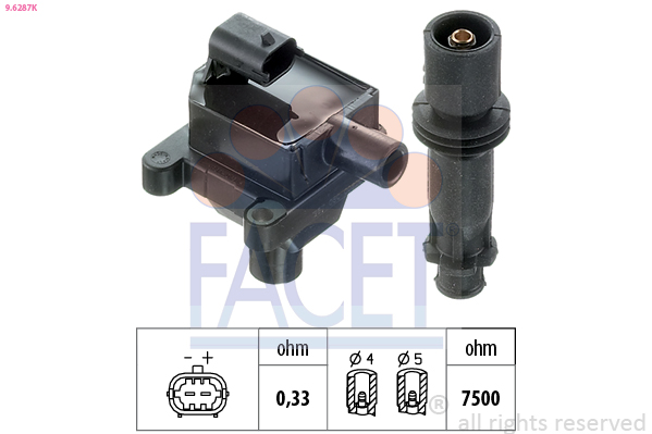 FACET 9.6287K Ignition Coil