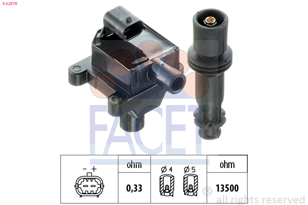 FACET 9.6297K Ignition Coil