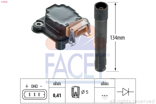 FACET 9.6322 Ignition Coil