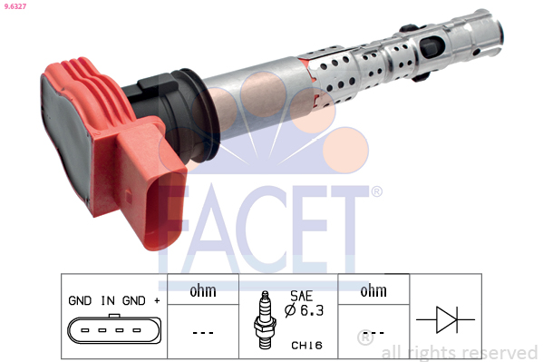 FACET 9.6327 Tändspole