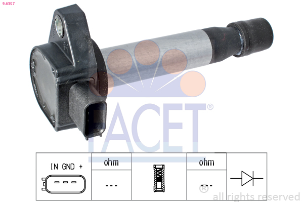 FACET 9.6357 Tändspole