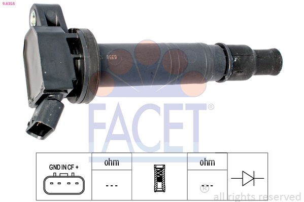 FACET 9.6358 Bobina de ignição