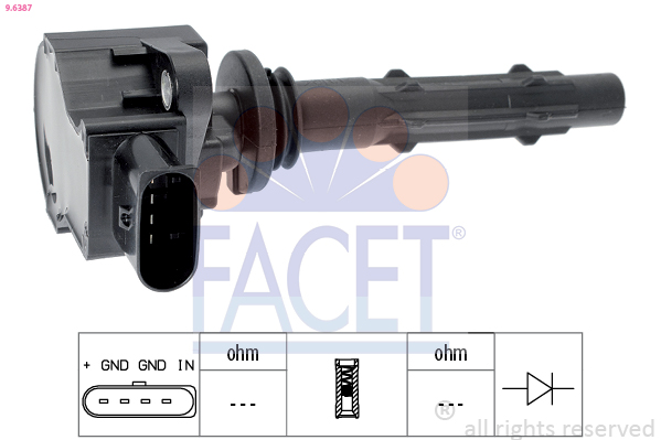 FACET 9.6387 Tändspole