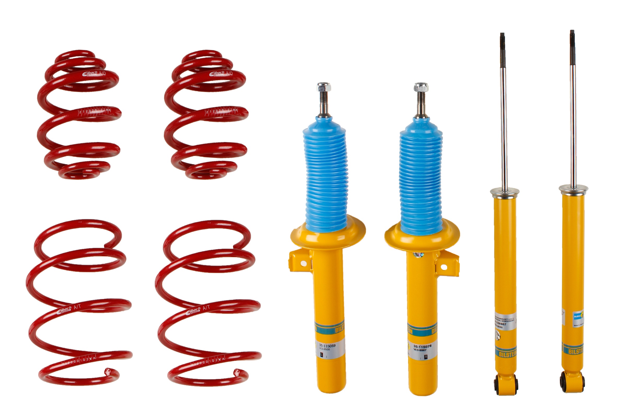 Suspension Kit, springs/shock absorbers