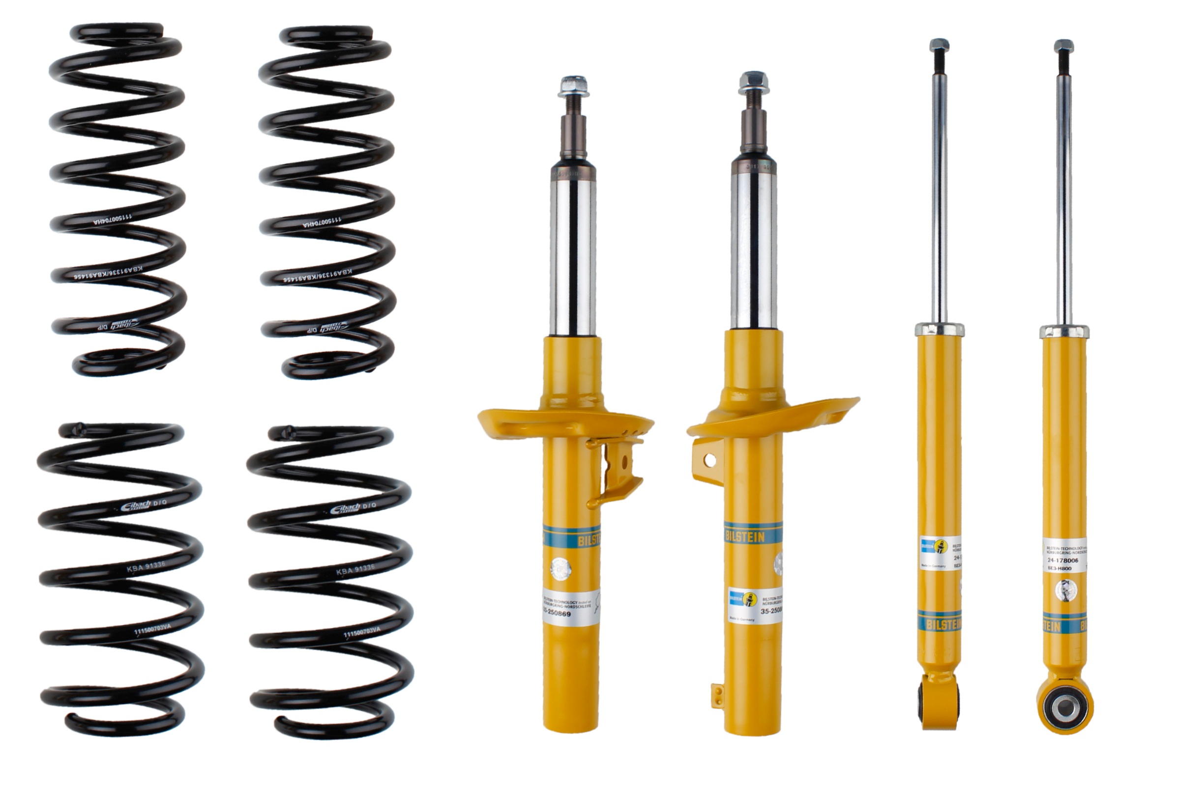 Suspension Kit, springs/shock absorbers