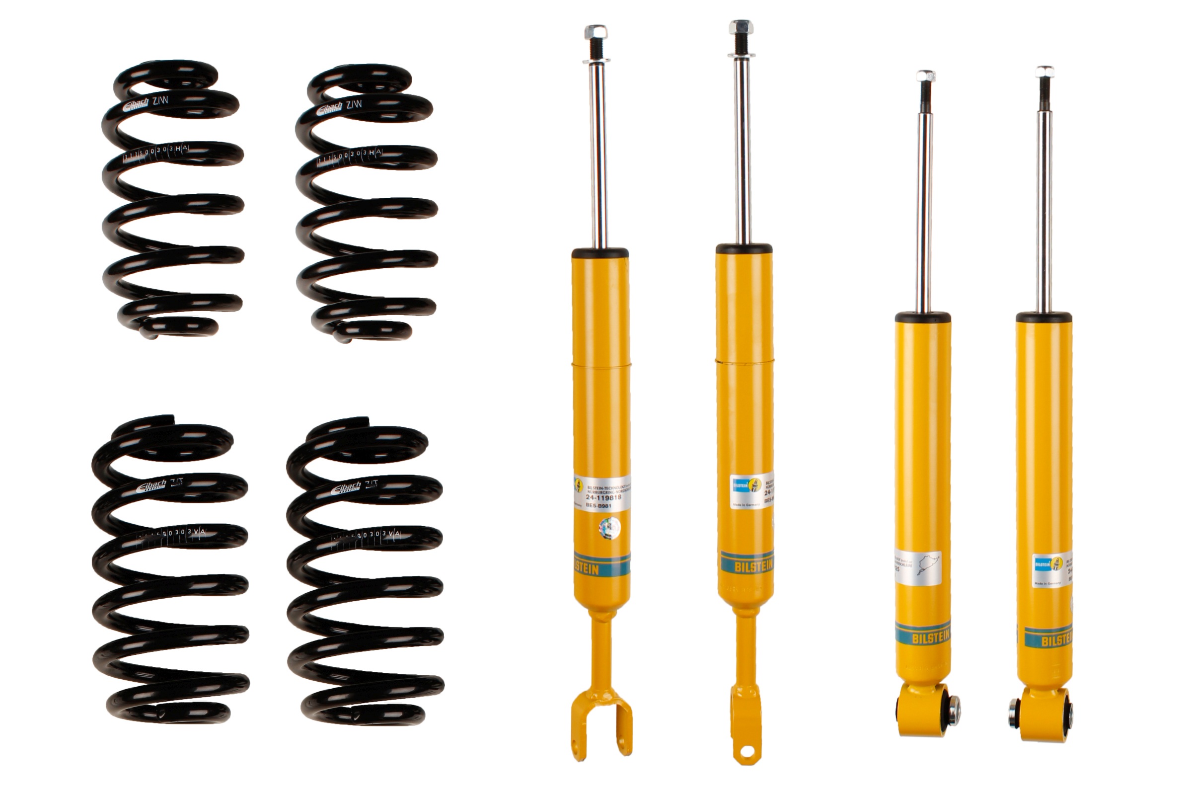 Suspension Kit, springs/shock absorbers