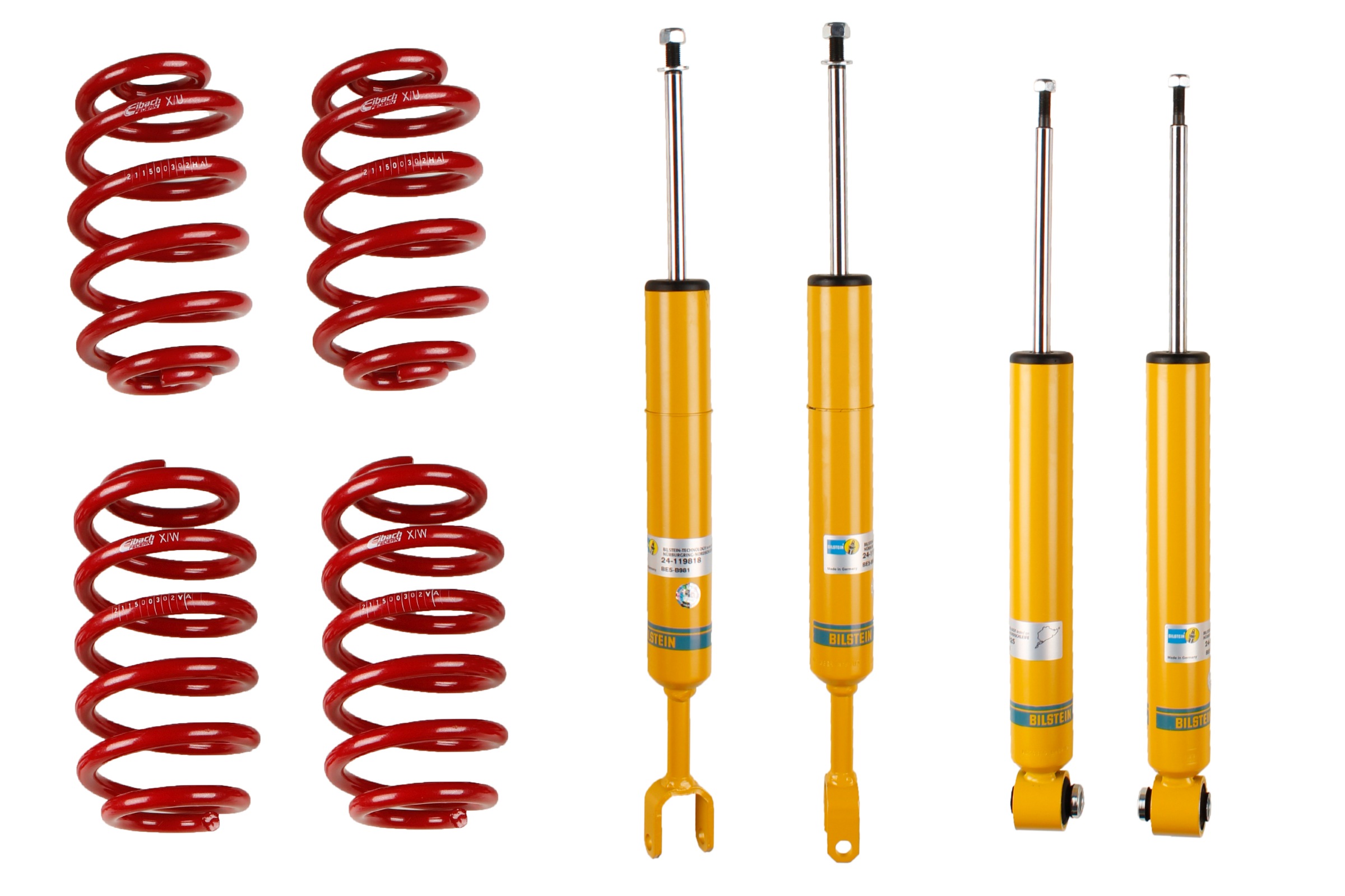 Suspension Kit, springs/shock absorbers