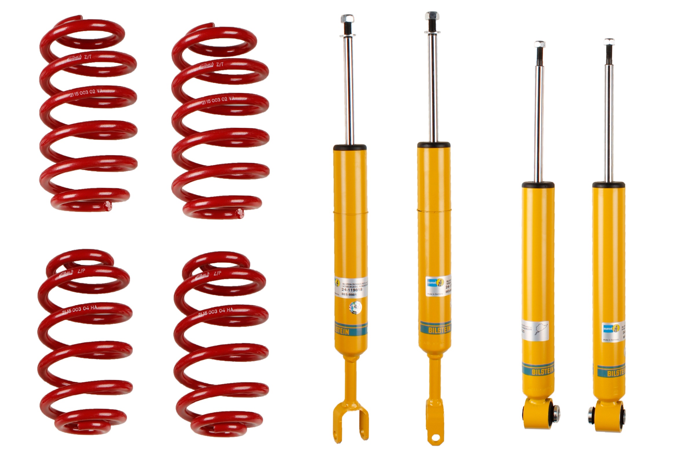 Suspension Kit, springs/shock absorbers