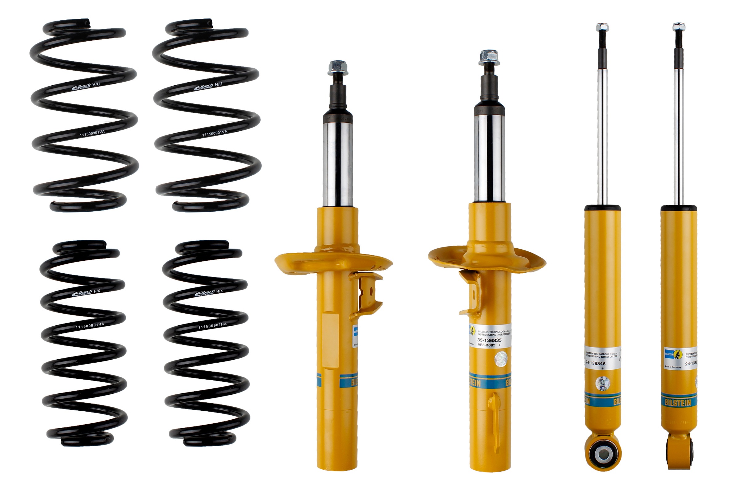 Suspension Kit, springs/shock absorbers