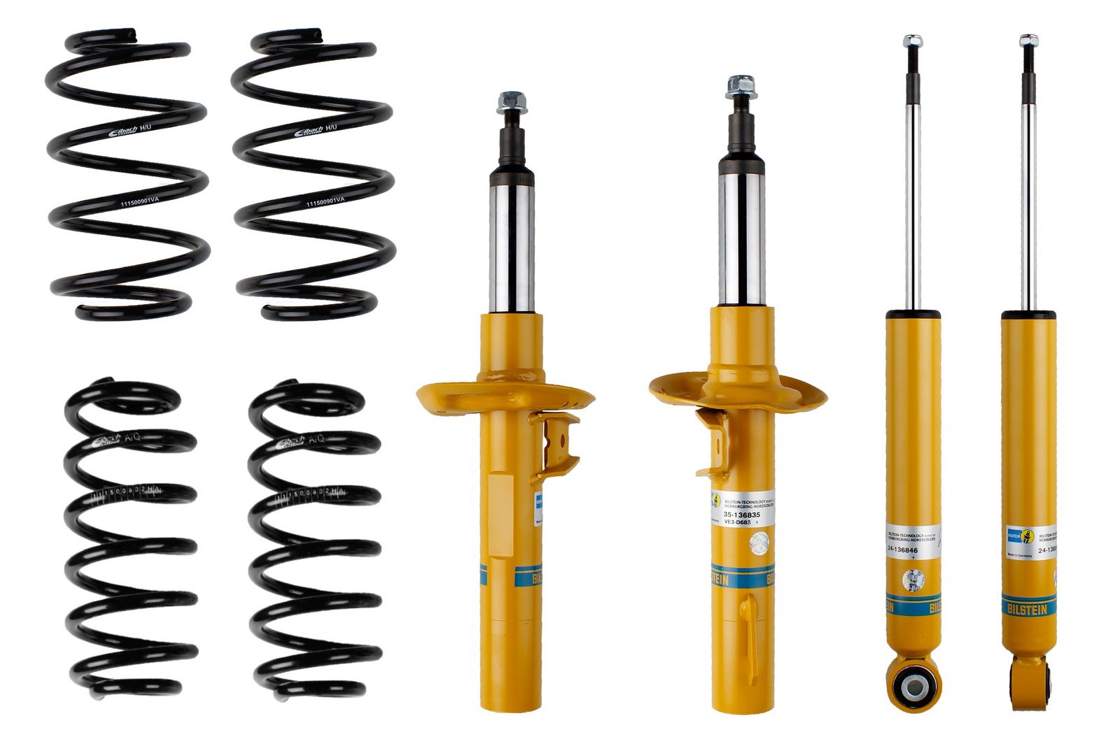 Suspension Kit, springs/shock absorbers