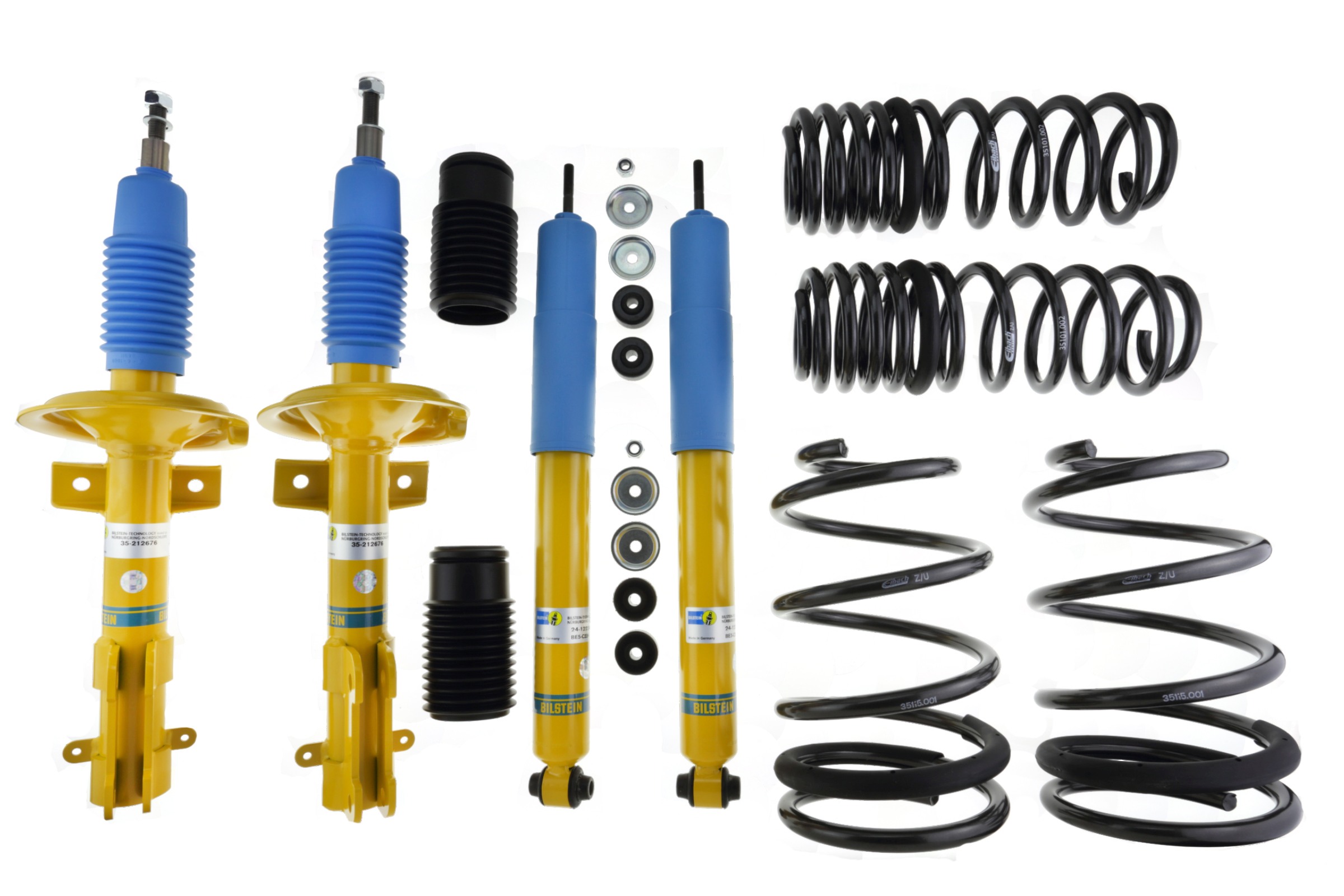 Suspension Kit, springs/shock absorbers