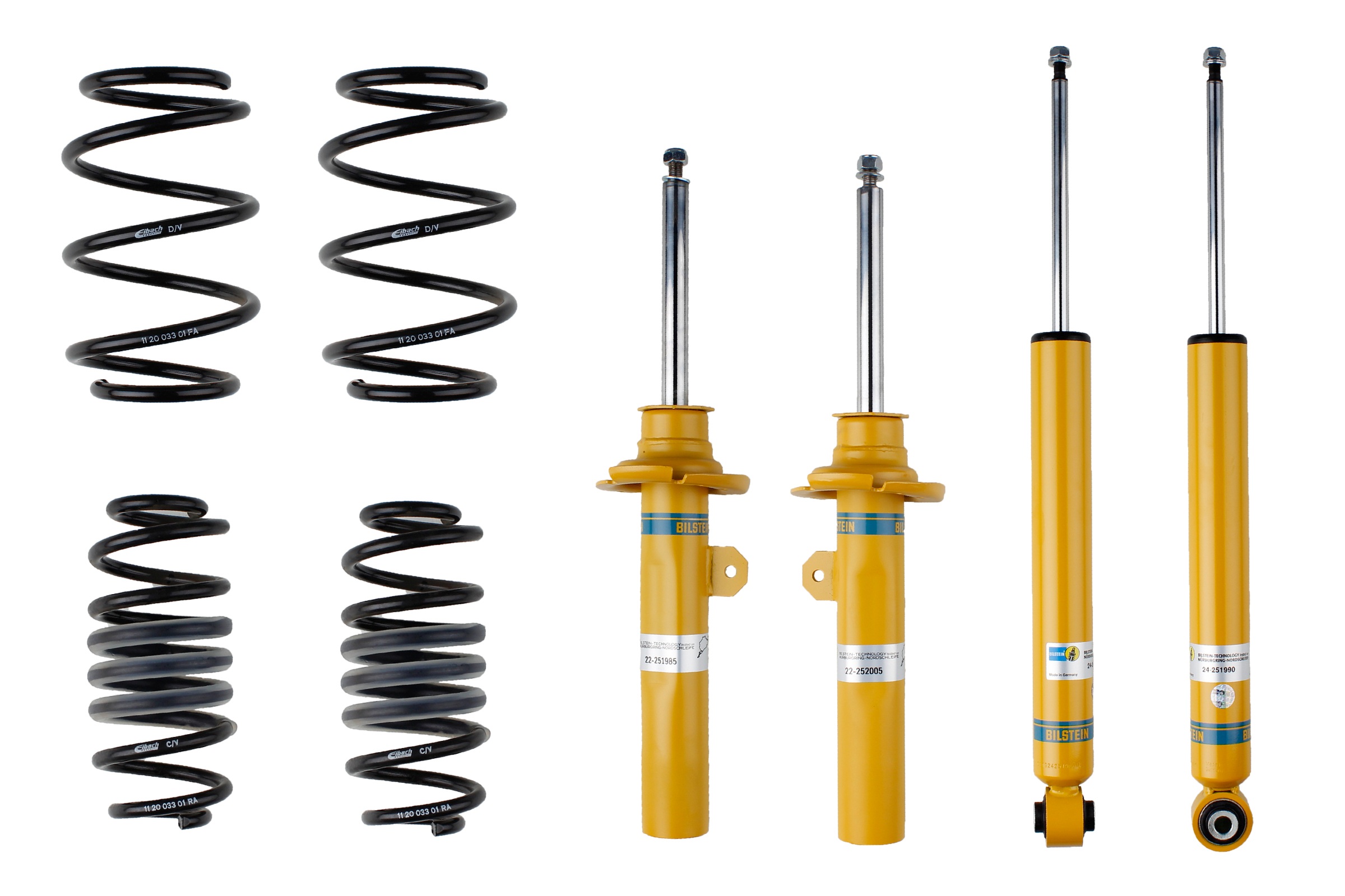 Suspension Kit, springs/shock absorbers