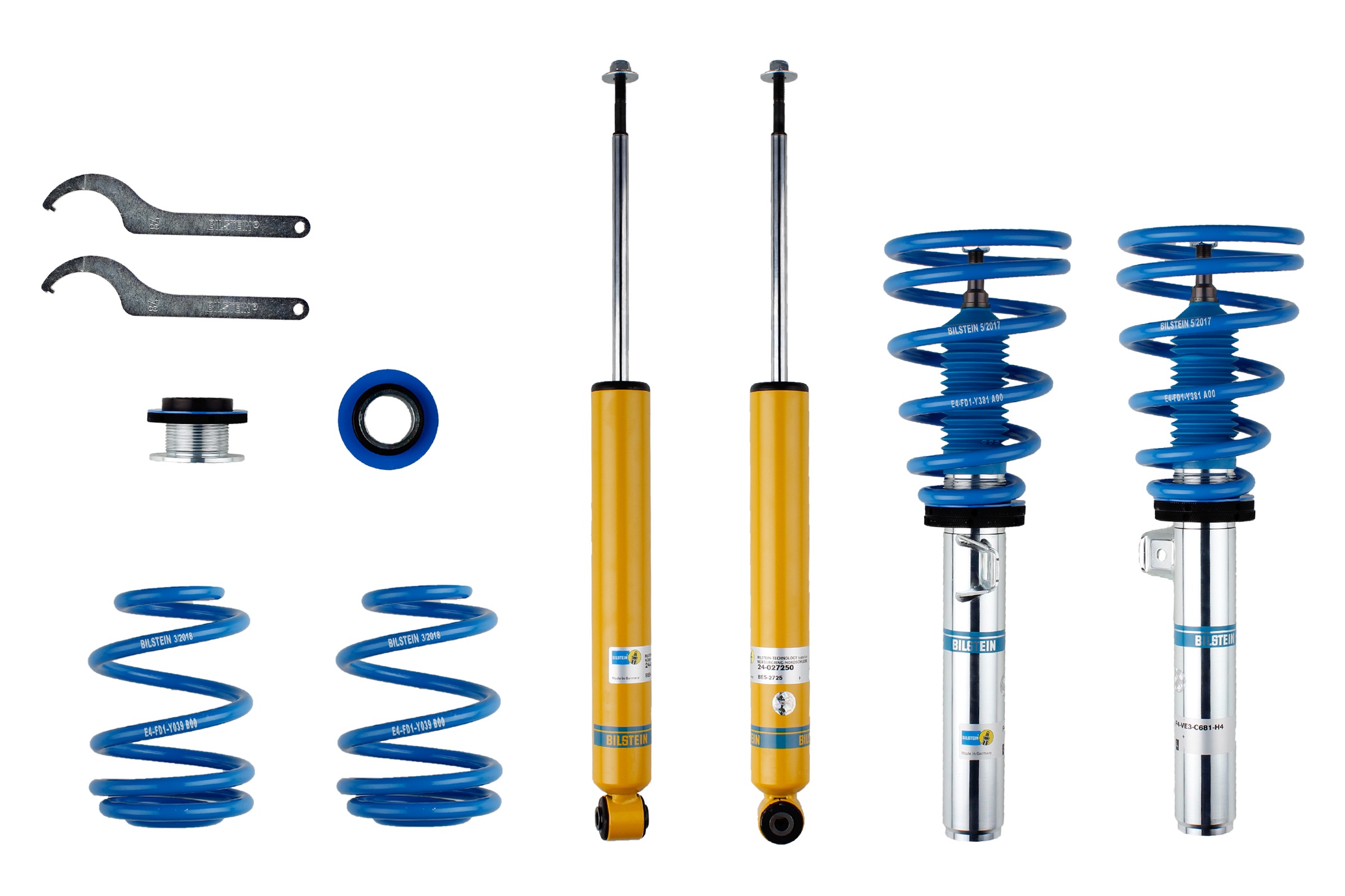 Suspension Kit, springs/shock absorbers