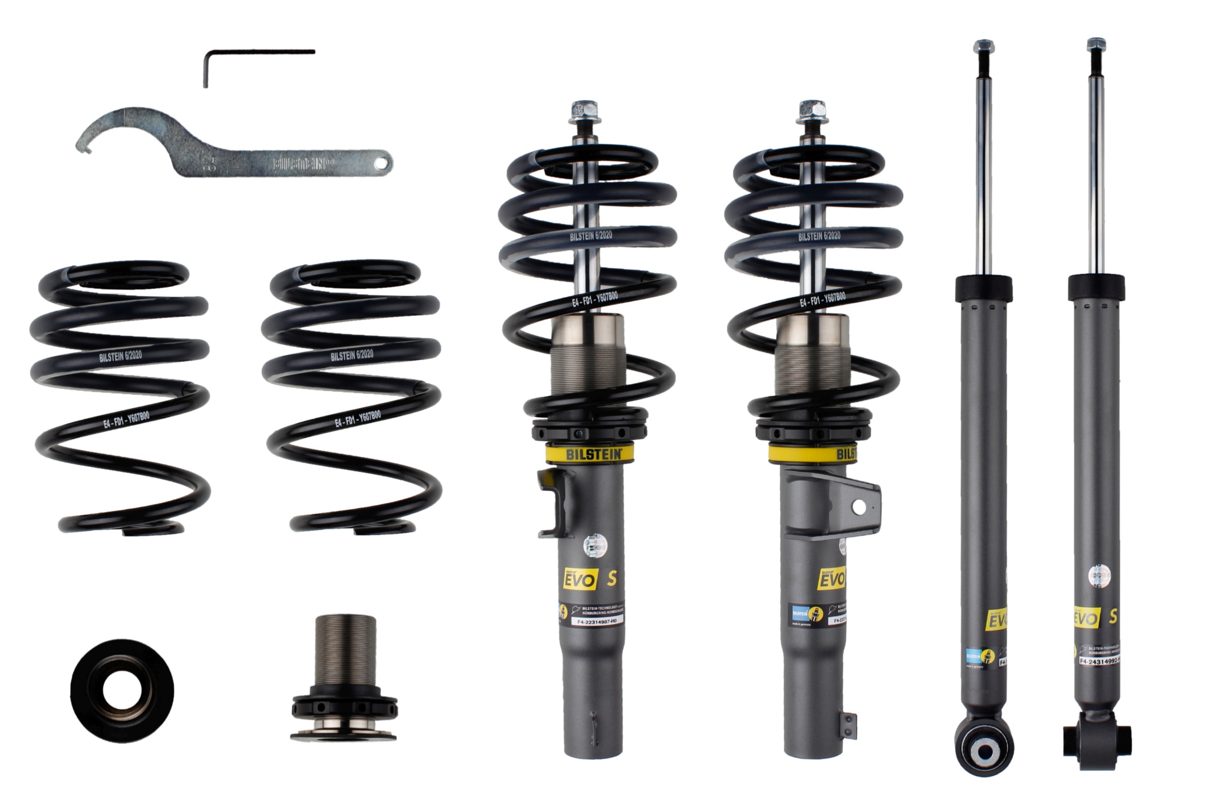 Suspension Kit, springs/shock absorbers