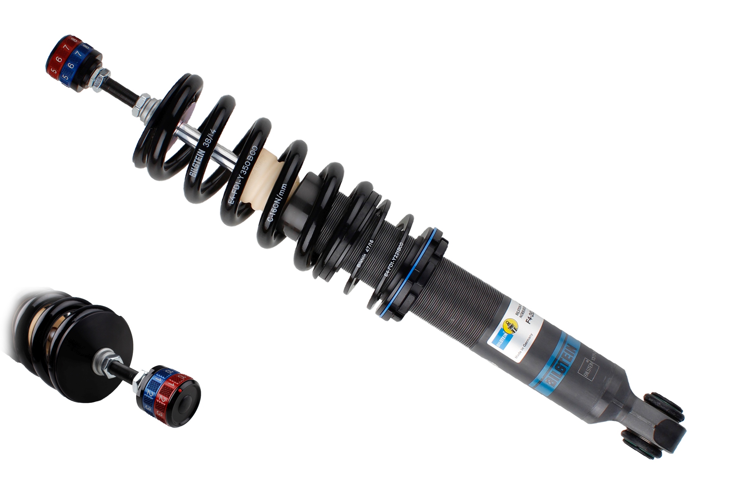 Suspension Kit, springs/shock absorbers 4