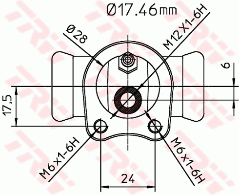 TRW BWC112 Cilindretto freno