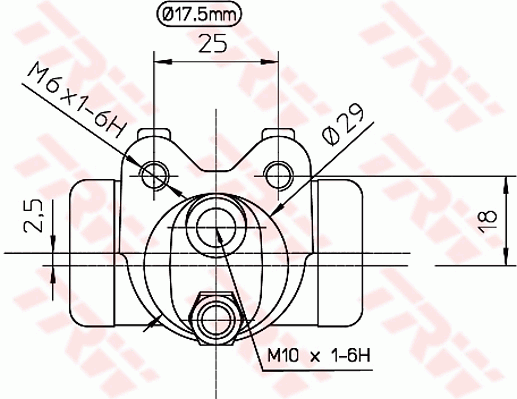 TRW BWC155 Cilindretto freno